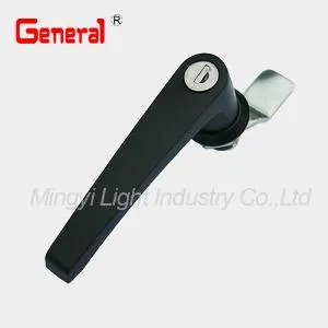 70041 Anti-dust/eau poignée serrure, loquet de gérer L, Quauter tourner loquet noir poudre Coatted KA Standard ou KD sur demande