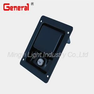 50015CS Paddle poignée, serrure de coffret, remorque de verrouillage avec boulon à crochet, poudre noire Coatted norme .stainless Version acier joint disponible sur demande