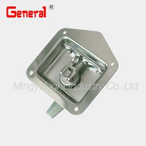 50049 pliage T poignée verrou, cadenas T poignée serrure, serrure pêne dormant, poignée en T pliante, outil boîte Lock, disponible en acier au carbone